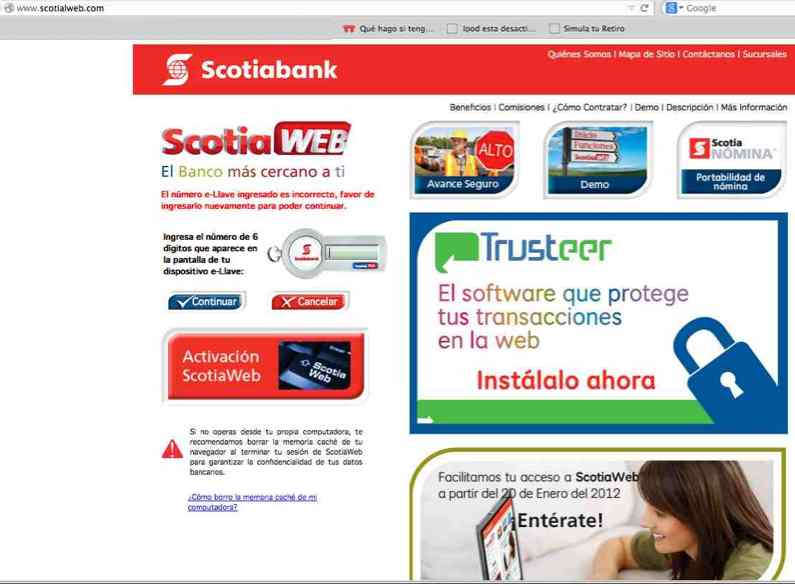 Fraude con Scotiabank
