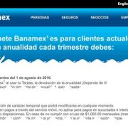 Desaparece el paquete Banamex