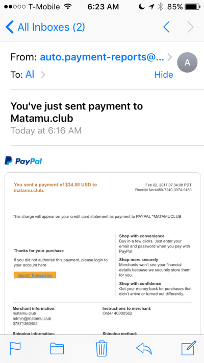 Matamu.club phishing scam