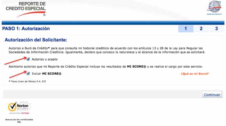 Reporte del Buró de Crédito