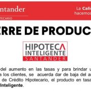 Cancelan la Hipoteca Inteligente
