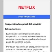 cuenta suspendida en netflix